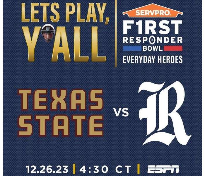 F1RST responder football bowl poster