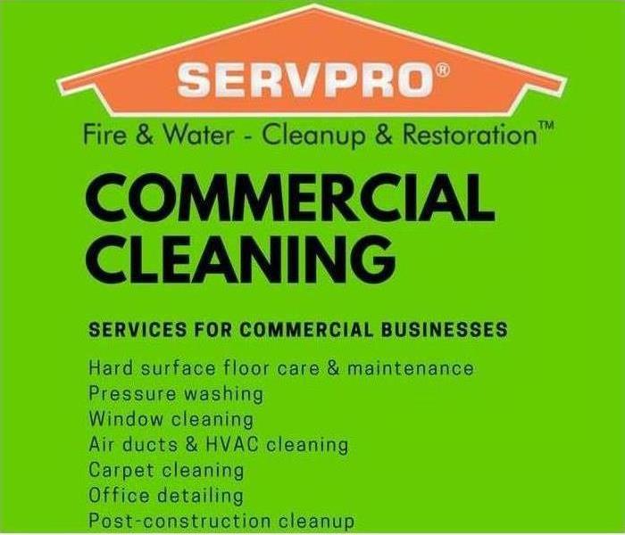 A SERVPRO graphic listing services