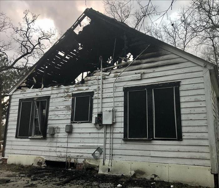 Fire Damaged Home 