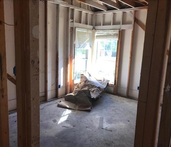 A room of a home that is being rebuilt.